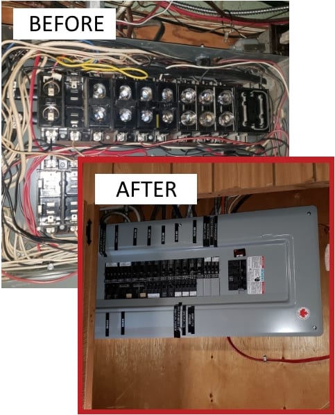 before after panel upgrade